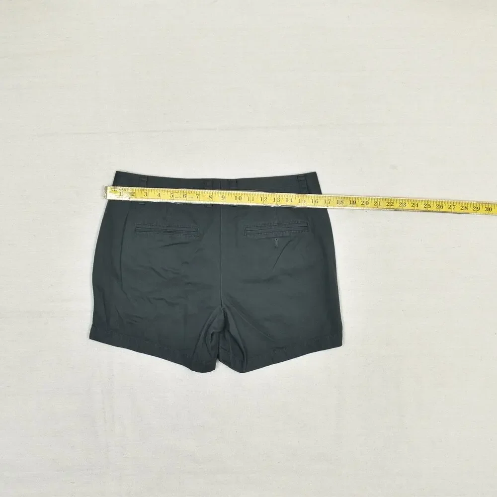 J. Crew Women's Cotton Gray Size 6 Chino Broken in Shorts Zip Solid Pockets